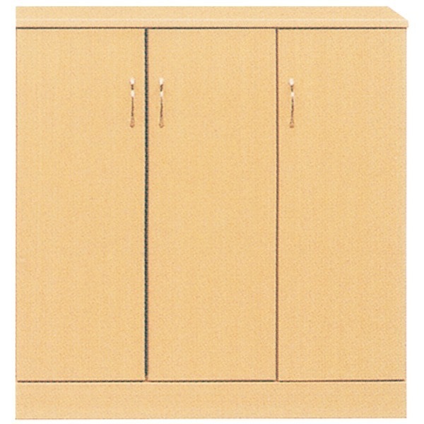 ローシューズボックス(下駄箱) 幅90cm奥行38cm高さ92cm 日本製 ナチュラル PLAZA2プラザ2 完成品 開梱設置