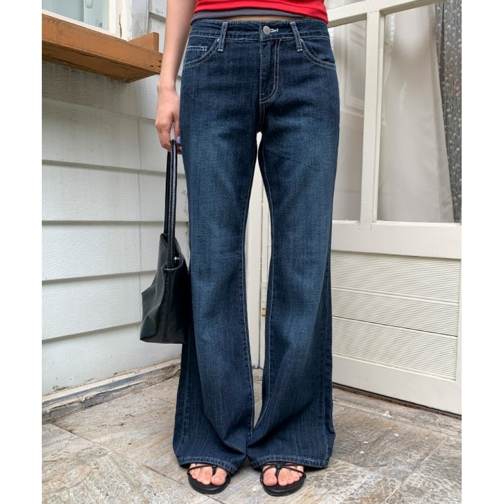 リアルココ [10% 割引/ゲストルック] ベックローライズブーツカットパンツ (4size)