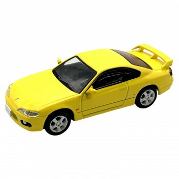 DIECAST MASTERS 日産 シルビア S15 イエロー 左ハンドル 1/64スケール DCDM64010