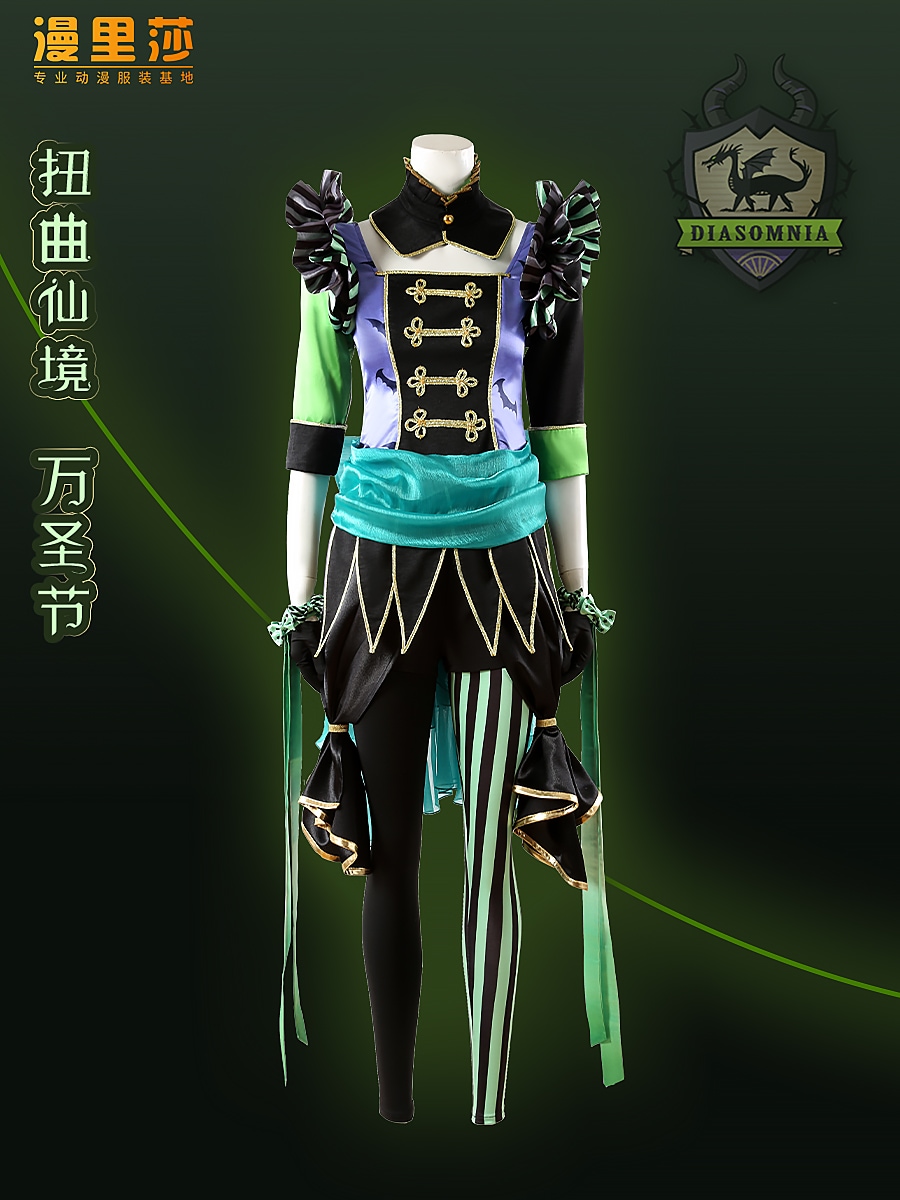 ディズニー ツイステッドワンダーランド ハロウィン リリア コスプレ衣装 カスタム 帽子付き