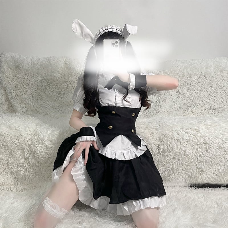 かわいい メイド服 cosplay lolita 少女 ワンピース