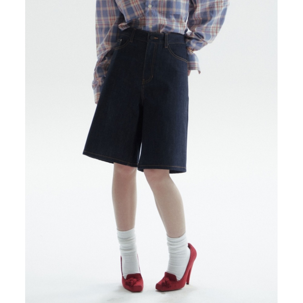 CHOWOO セルビジ バミューダパンツ-ブルー(女)