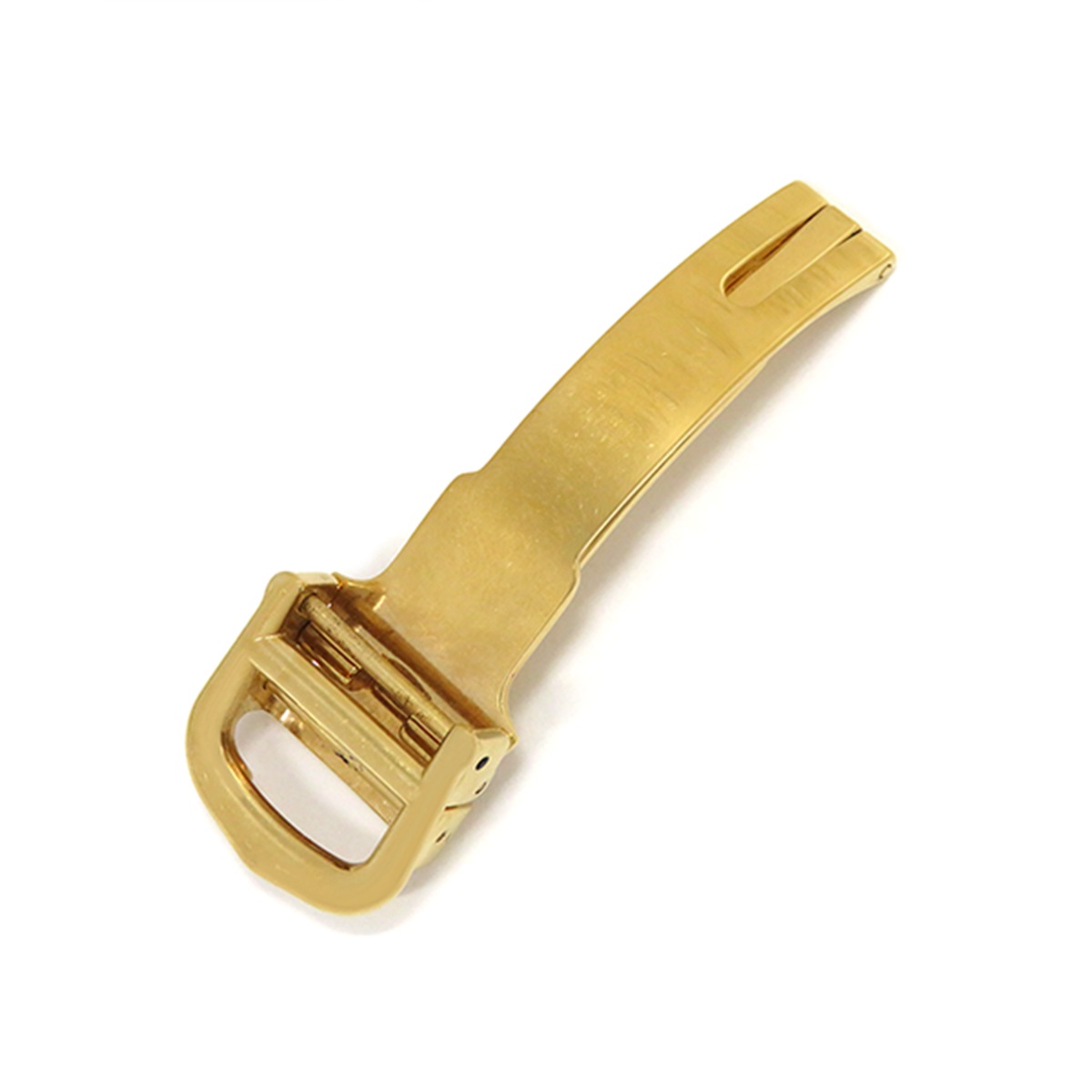 カルティエ Cartier 腕時計パーツ GP イエローゴールド 純正 12mm幅対応 フォールディング Dバックル パーツ 替え 交換 予備 部品 イエローGP 【中古】