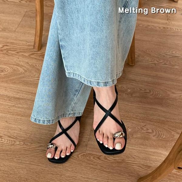 女性 チョリ サンダル 女性 ストラップ サンダル K44