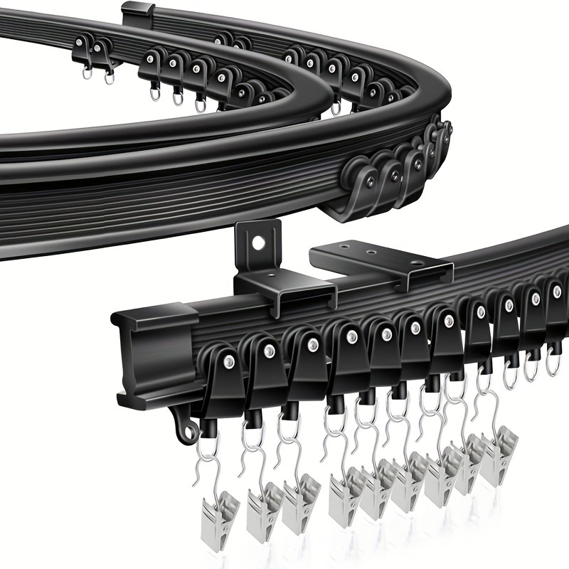 天井取り付けカーテンレール 1セットフレキシブルに曲げられるカーテンレールトラックカーテンシステム付きRVカーテンレール部屋の仕切りカーテン用天井レール家庭必需品 5,290円