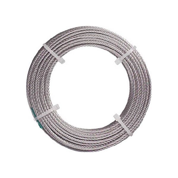 (まとめ) TRUSCO ナイロン被覆ステンレスワイヤロープ 1.5mm×20m CWC-15S20 1巻 (×3セット)
