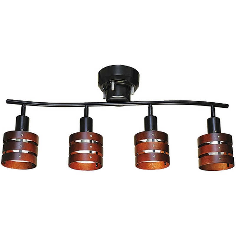 東京メタル　4灯LEDシーリングライト 昼白色 リモコン付属　HC-P018BKRCLDZ