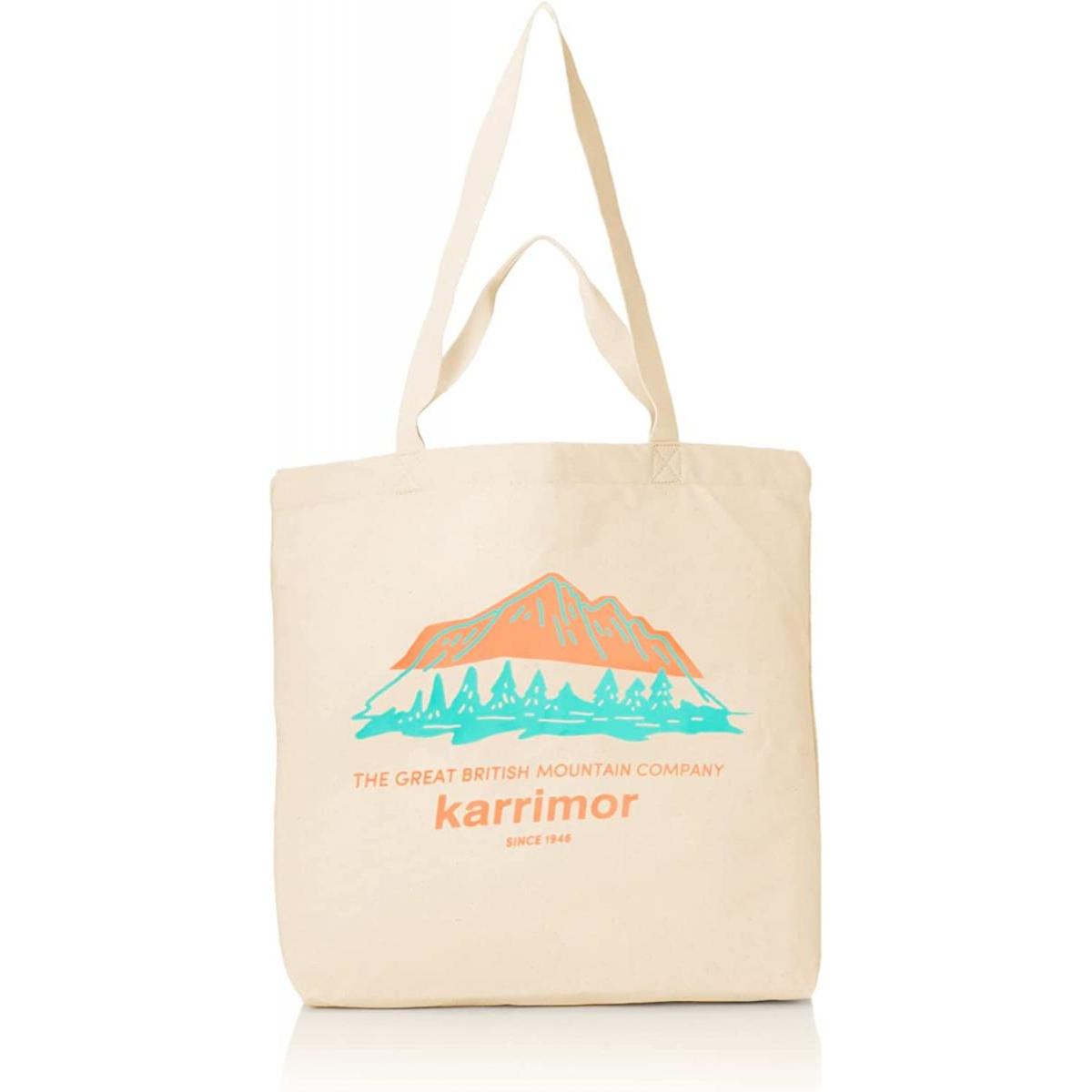 カリマー ベン ネビス コットン トート ヴァーミリオン/ブルーグリーン karrimor トートバッグ ダブルハンドル シンプル キャンプ アウトドア