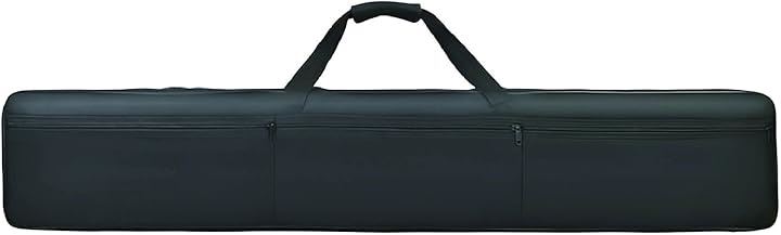 キーボードバッグ 61鍵用 88鍵用 背負える キーボードケース ブラック ロング(ブラック, 88鍵盤用)