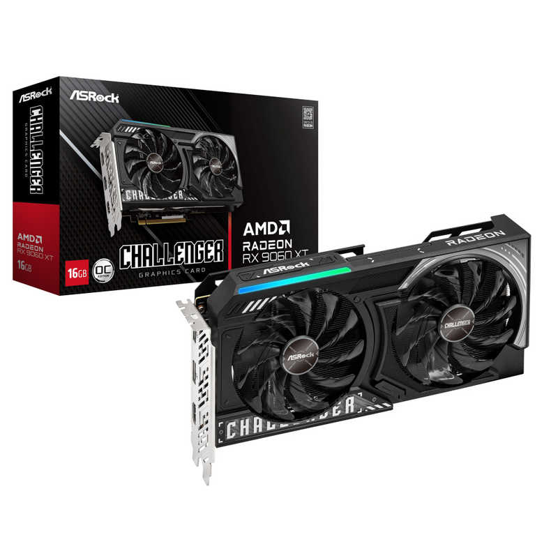 ASROCK　グラフィックボード Radeon RX 9060 XT Challenger OC ［Radeon RXシリーズ / 16GB］　RX9060XT CL 16GO