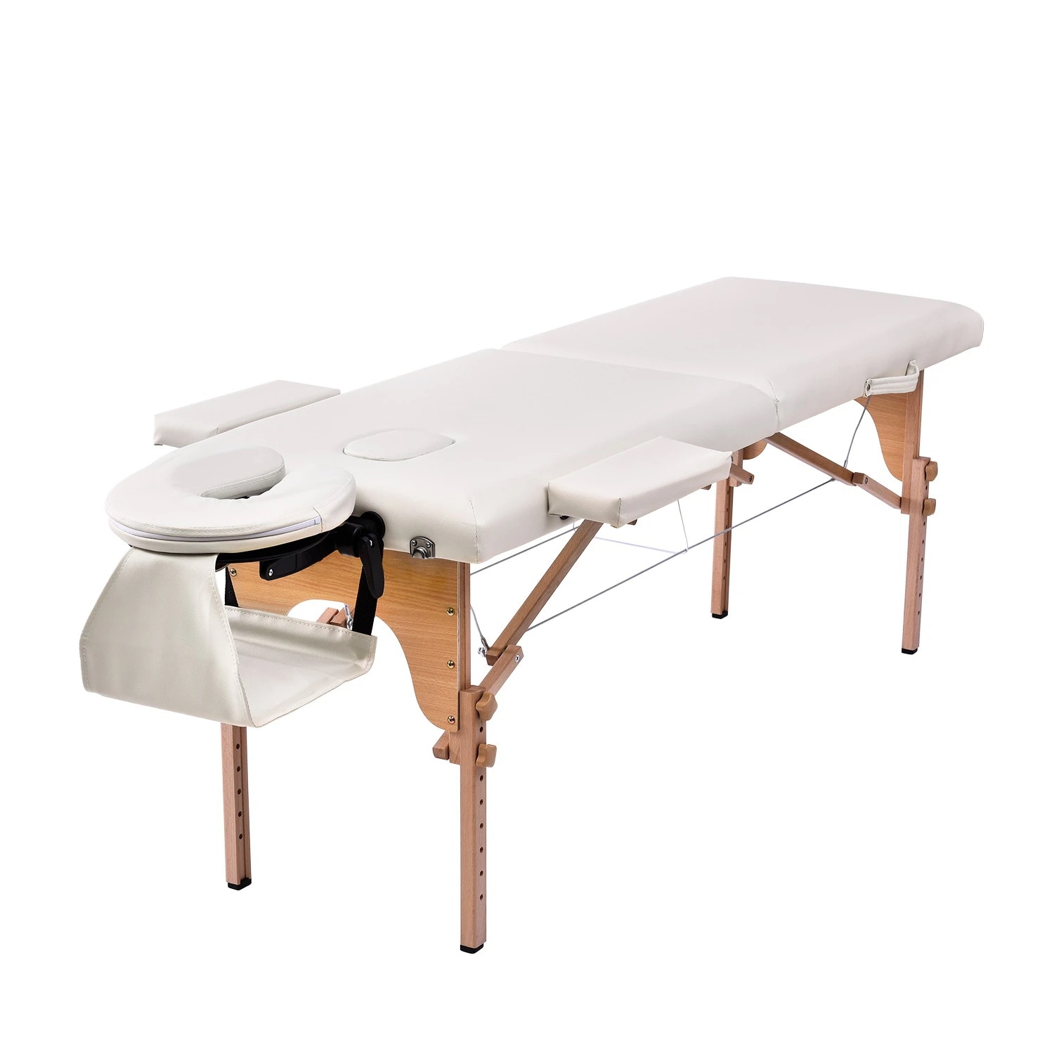 440【人気商品】【ホワイト】 マッサージベッド 折りたたみ コンパクト 超軽量 エステベッド 5カラー選べる マッサージ台 施術台 施術ベッド ベッド 出
