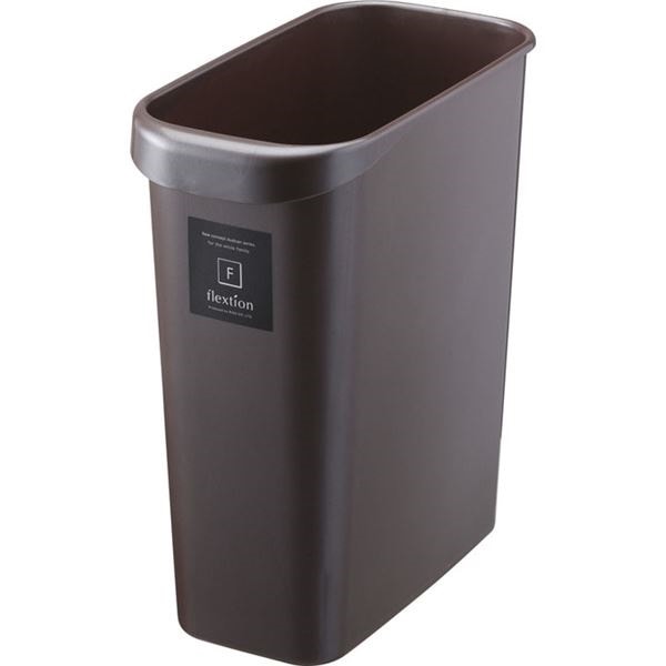 32セット スタイリッシュ ダストボックス/ゴミ箱 角型 8L パールショコラ 材質：PP Nフレクション