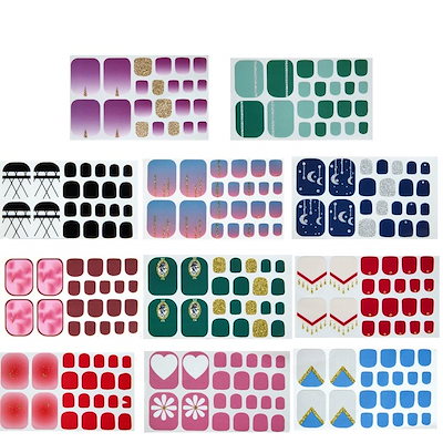 Frcolor ネイルステッカー 足 ネイルシール 3D デザイ...のサムネイル