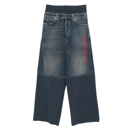 BALENCIAGA Men Training Pants 831646 TSW71 4011 BLUE