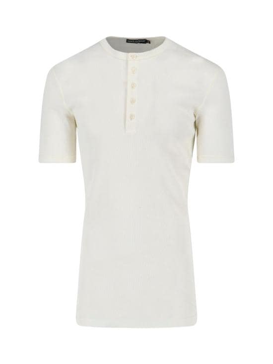 DOLCE & GABBANA Men T-Shirts G8QX6T G7P0D W0001 White