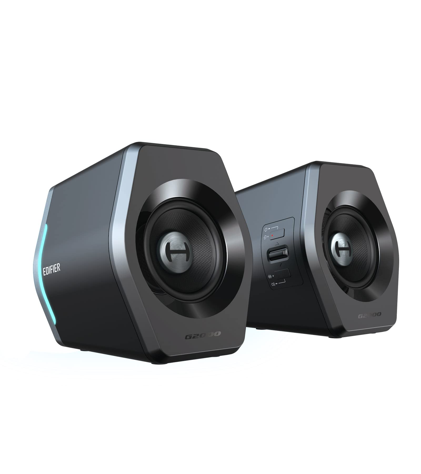 「EDIFIER直営店」Edifier G2000 ゲーミング スピーカー パソコン用 Bluetooth5.1 32W Hi-Fi音質 有線 Bluetooth/USB/AUX接続 PC対応 LED