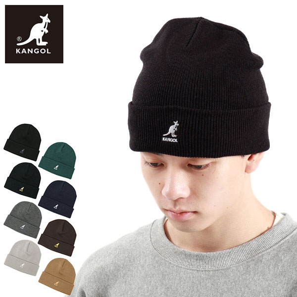 帽子 ニット帽 ニットキャップ ビーニー ニットワッチ 2WAY シンプル 手洗い可 ストリート ACRYLIC CUFF PULL-ON 234-069619