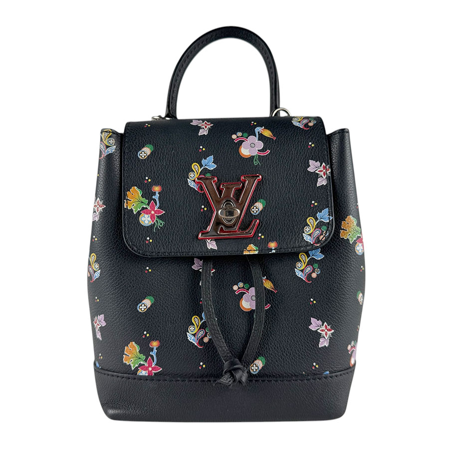 ルイ ヴィトン LOUIS VUITTON リュック ロック ミー バックパック レザー ブラック/マルチカラー レディース M54848 z9349