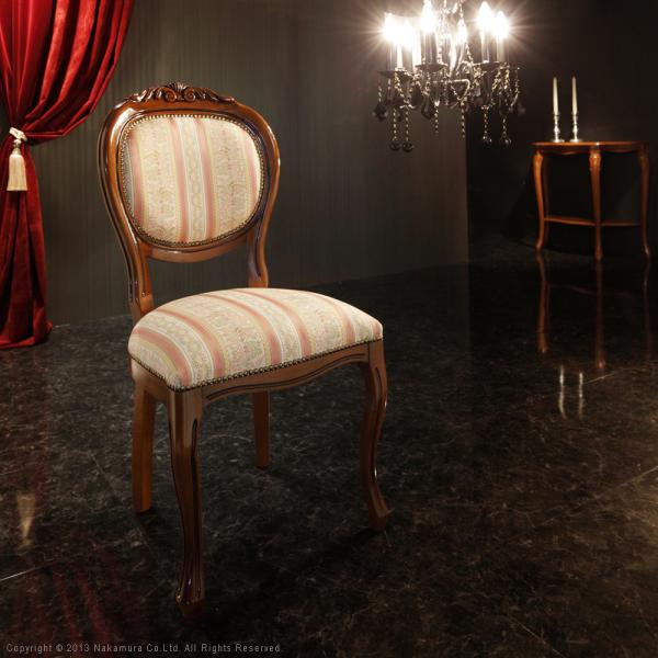 ダイニングチェア 1脚 単品 椅子 チェアー ひじ掛けなし 天然木製 猫脚 北欧 ヨーロピアン おしゃれ 高級感 優美 装飾 彫刻 クラシック アンティーク調 レトロ