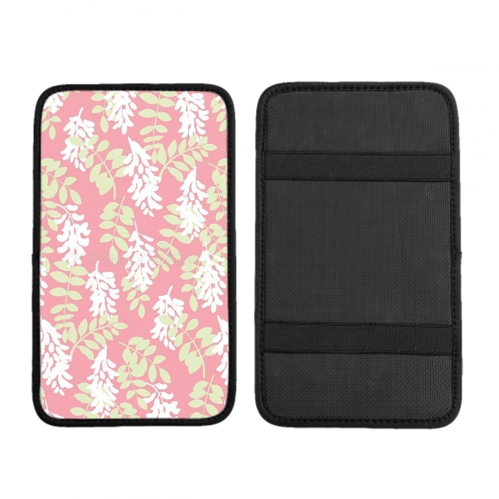 車の手すりボックスクッション 花-印刷 ほこりや傷から耐久性と通気性