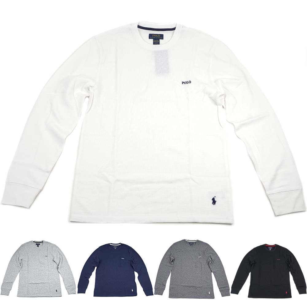 ポロ ラルフローレン 長袖 Tシャツ ワッフル 刺繍 ロゴ トップス メンズ 選べる種類 Polo Ralph Lauren PWLC2F