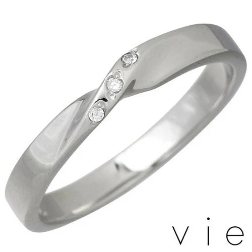 ヴィー vie ステンレス キュービックリング 金属金属アレルギー対応