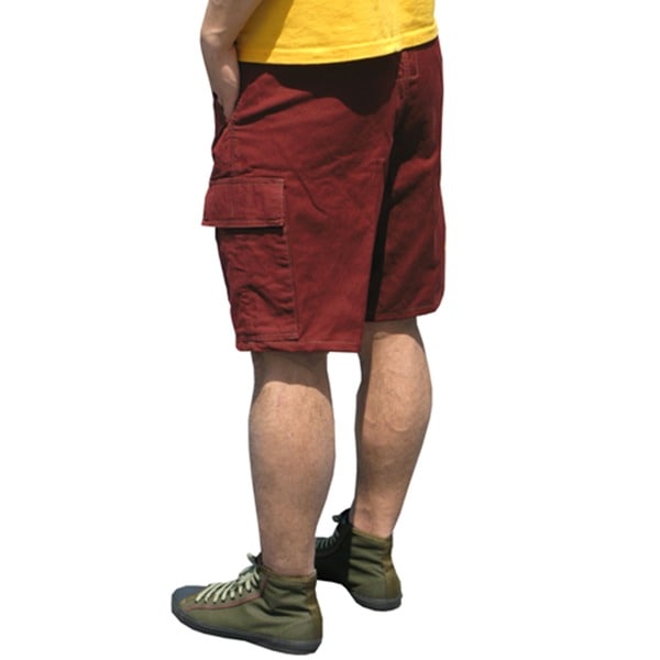 山岳猟兵用 登山パンツ ドイツ連邦国軍 モルスキン ショートパンツ 後染めエンジ Gr6 80cm レプリカ カーゴショーツ