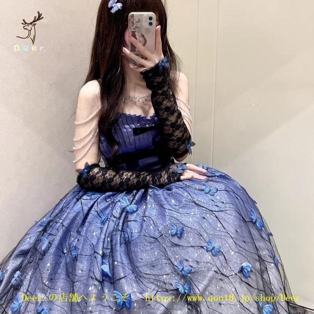 今年人気のロリータSALE韓国ファッション 新作蝶のワンダーランド洋装蝶のワンダーランドロリータキャミソールワンピースネックレスオールインワンロリータワンピース脚魅せミニスカート