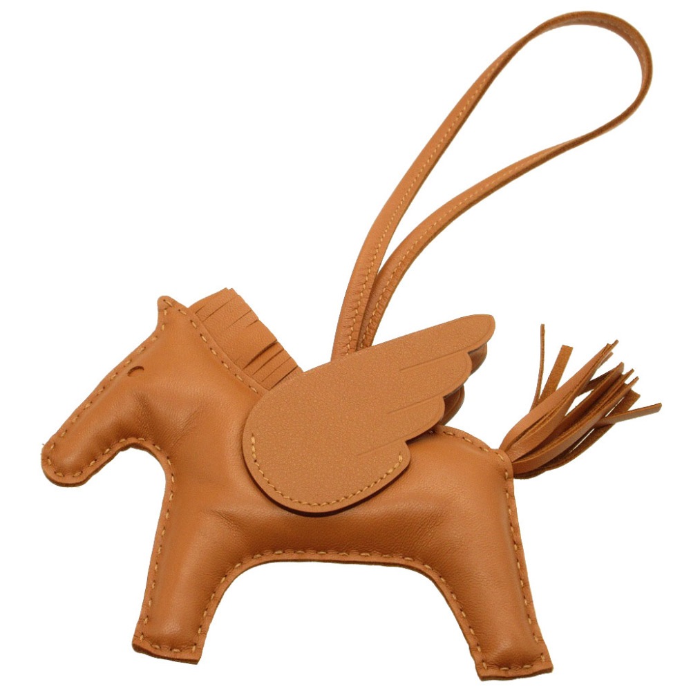 未使用品 バッグチャーム ロデオペガサスチャームMM キーホルダー レザー/アニューミロ ソーゴールド B刻印刻印 0073【中古】 ユニセックス