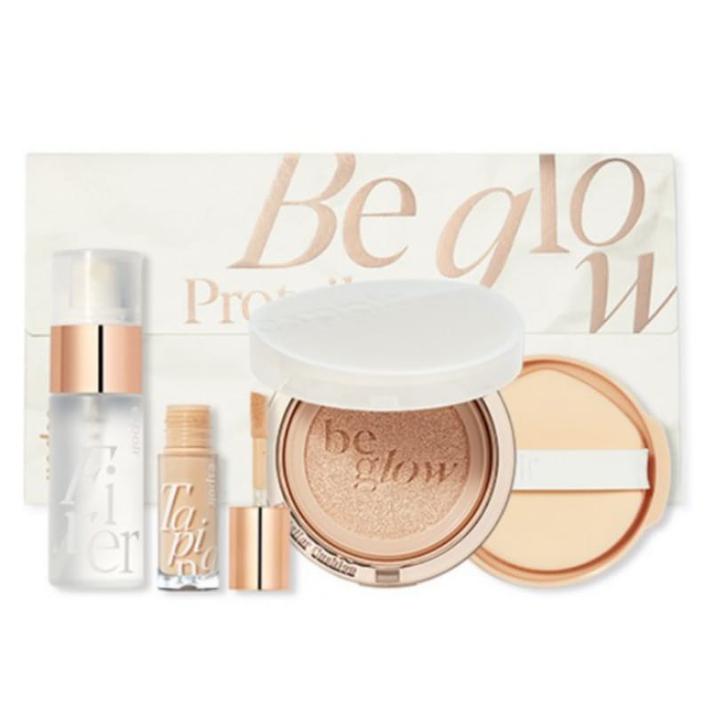 韓国コスメ正規品 プロテイラー ビグロー クッション ニュークラス ゴールデンアワー エディション SPF42 PA++ 26g1号 バニラ1セット（ファンデーションクッション本品1個+ミニコンシ