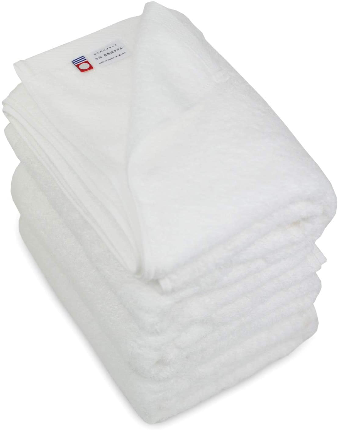 【本日限定価格】 oruta 65cm120cm 日本製 3枚セット ホワイト バスタオル 自然派 4,855円