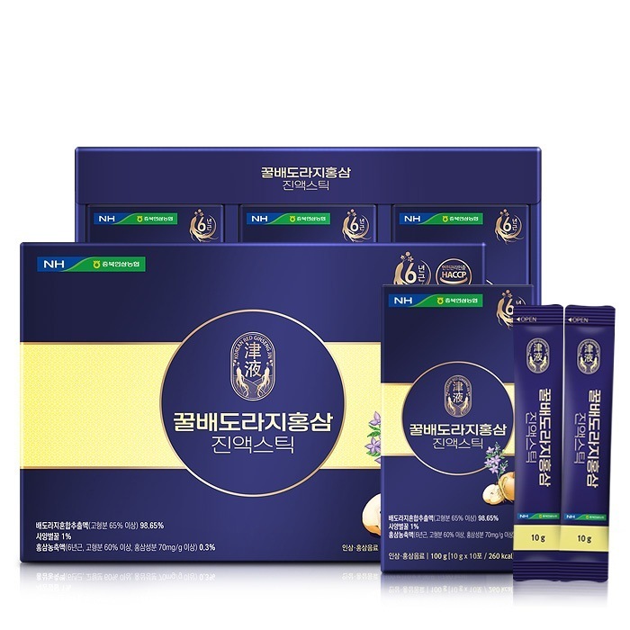 [忠北人参農協] はちみつ梨 キキョウ紅参エキススティック30包(10gx30包)季節の変わり目の喉の健康に最高！