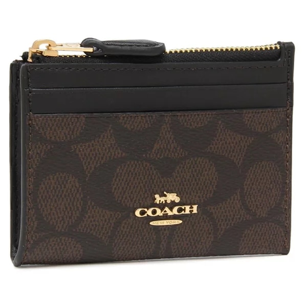 アウトレット 小銭入れ コインケース シグニチャー ミニ スキニー IDケース ブラック レディース CW870 IMXAQ