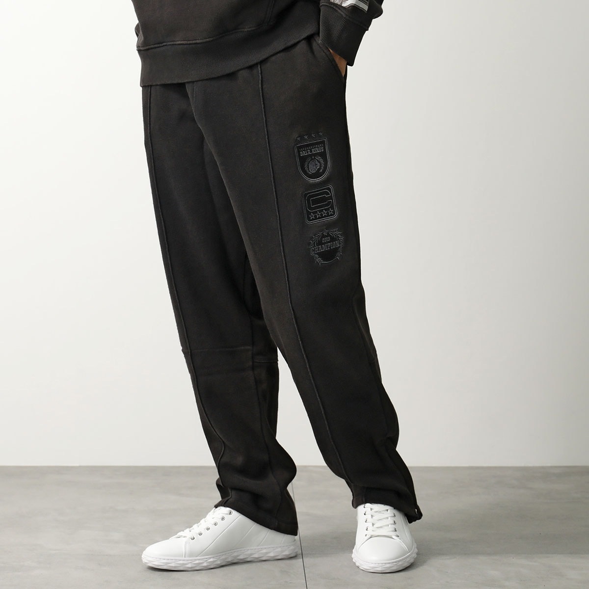 BALR. ボーラー スウェットパンツ NFL × BALR. WASHED PANTS B1411.1126 メンズ コラボ ロゴ 裏起毛 JetBlack