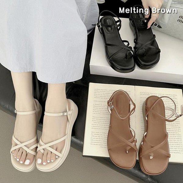 女性の夏の厚底ストラップサンダル MR83