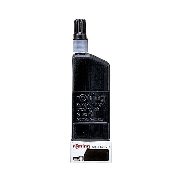 (まとめ) ロットリング イソグラフインク 23ml S0194660 黒 (×3セット)