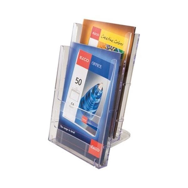 （まとめ） TANOSEE カタログケース 連結式 A4三つ折 1セット（3個） [x10セット]