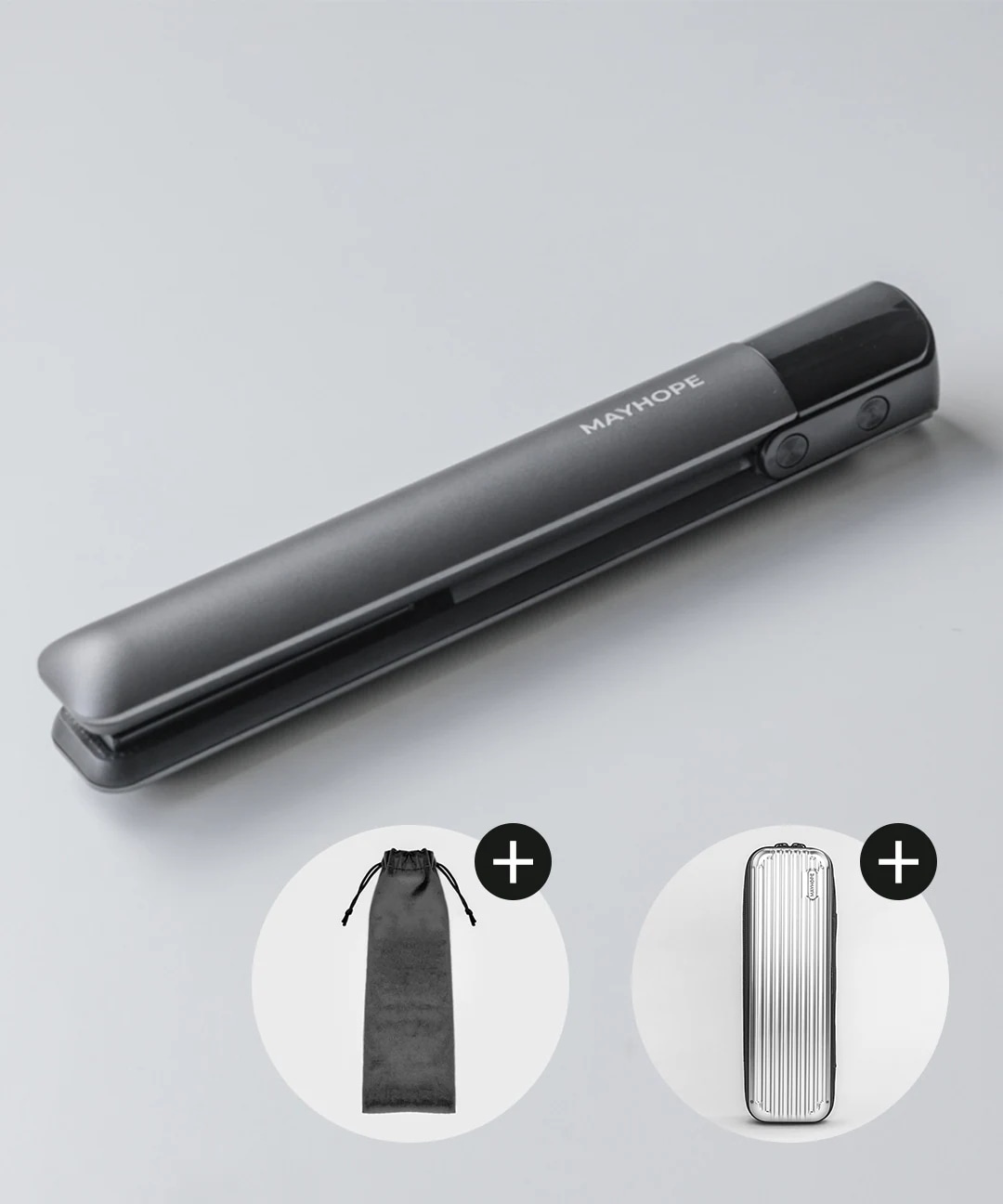 【1分高速発熱】メイホップ コードレス ミニ ヘアアイロン 前髪ボリューム／メンズ可 携帯用