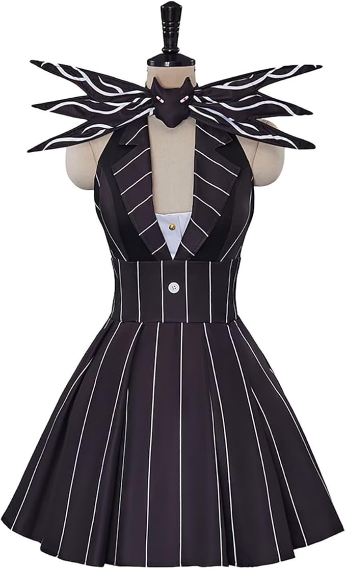 ジャック・スケリントン Jack・Skellington コスプレ衣装 女体性転化 コスプレ衣装 撮影用 クリスマス ハロウィン　イベント仮装 　コスチューム