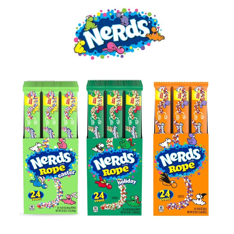 卸売 Nerds EASTER ナーズロープ 咀嚼音 24本セットYoutubeで話題 Rope その他 TYPE:SPOOKY 26g x 24本  - praveena.co.id