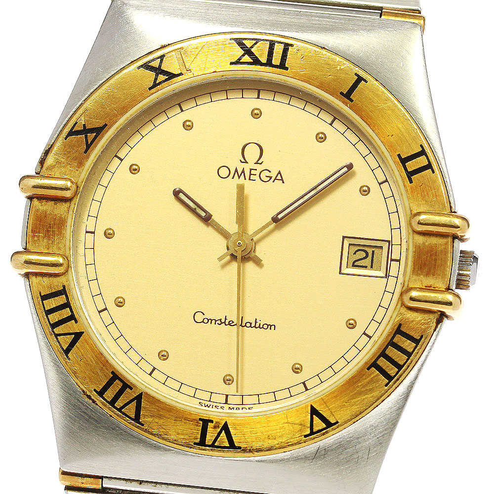 注目 オメガオメガ OMEGA コンステレーション YGベゼル ハーフバー クォーツ メンズ _771445【中古】 その他 ブランド腕時計
