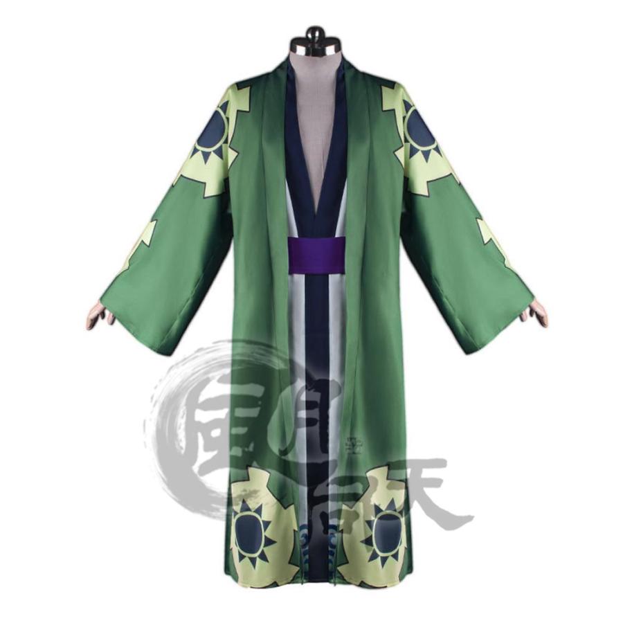 2点購入で1OO円オフ 激安販売 ハロウイン 変装 アニメ コスプレ衣装 浴衣 着物 和服 ロロノア・ゾロ ワノ国 ワンピース PIECE ONE