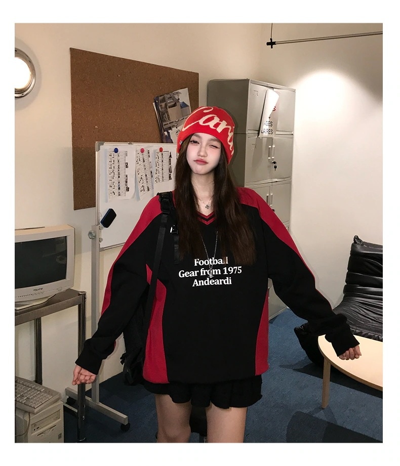トップストレーナー2025春夏 トップスバイカラー長袖Tシャツかわいい2トーンK-POPレディース韓国風ロゴ衣装ルーズゆったりカジュアルおしゃれサイズ袖シルエットファッション系サイドシャツフット春スポ