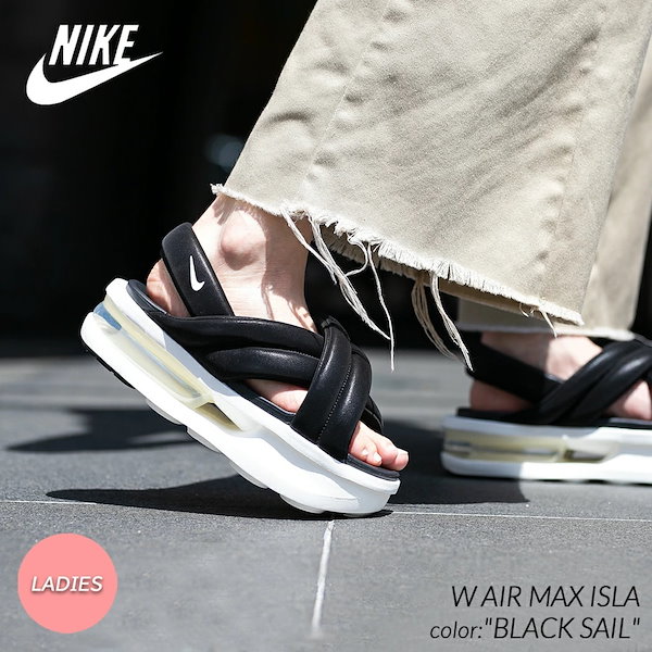 NIKE W AIR MAX ISLA BLACK SAIL ナイキ ウィメンズ エアマックス アイラ サンダル ( koko ココ SANDAL  厚底 黒 レディース ウィメンズ FJ5929