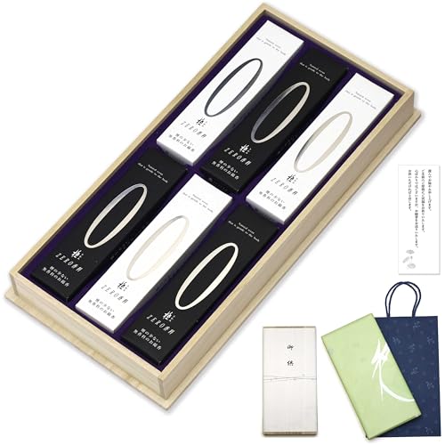 初盆 お供え 線香 ギフト 贈答用 【 極ゼロ2種 白檀 御供 内のし お悔やみ弔文・手提げ袋付】お悔やみ 四十