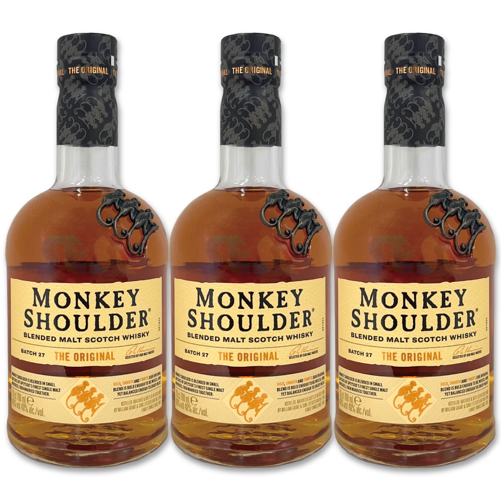 [正規品] モンキー ショルダー 700ml 3本セット / スコットランド ブレンデッド モルト ウイスキー
