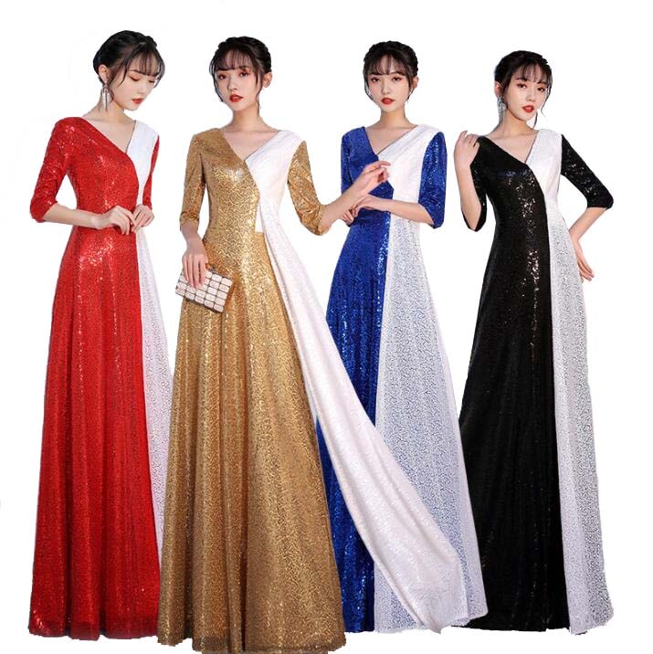 女性用 ロングドレス レディース ワンピース コンサート 華やか 高級感 礼服 ドレス 二次会 ドレス パーディードレス 披露宴 発表会 演奏会 お呼ばれ 結婚式 きれいめ ウエディングドレス マキシ