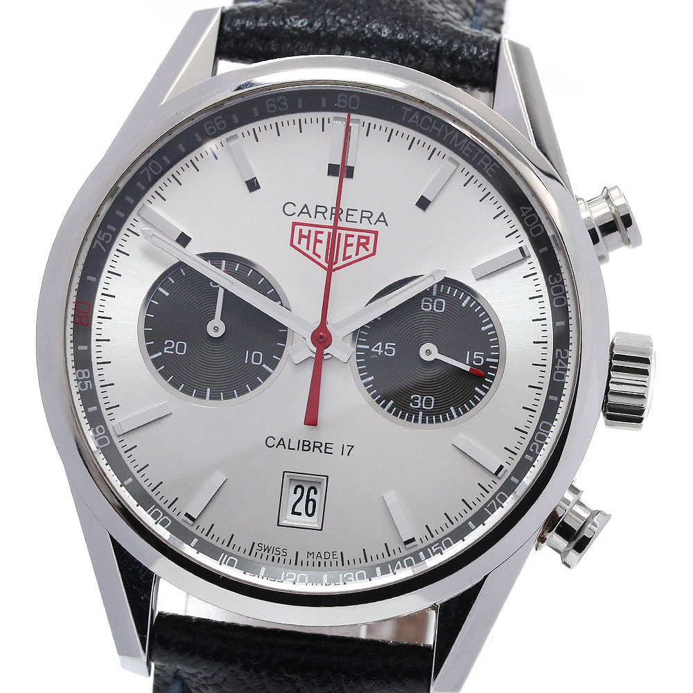 タグホイヤー TAG HEUER CV2119 カレラ ジャックホイヤー キャリバー17 クロノグラフ 自動巻き メンズ _848786【中古】