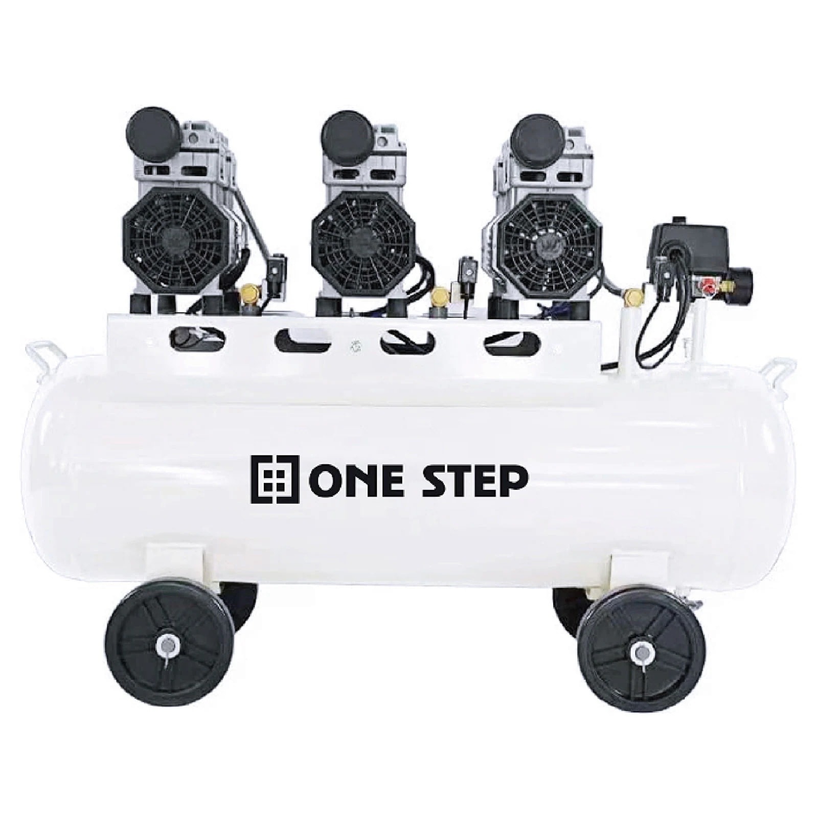 オイルレス エアーコンプレッサー 低騒音 大口径 ツールセット付 (黒：30L) オイルレス エアーコンプレッサー 低騒音 大口径 ツールセット付 (黒