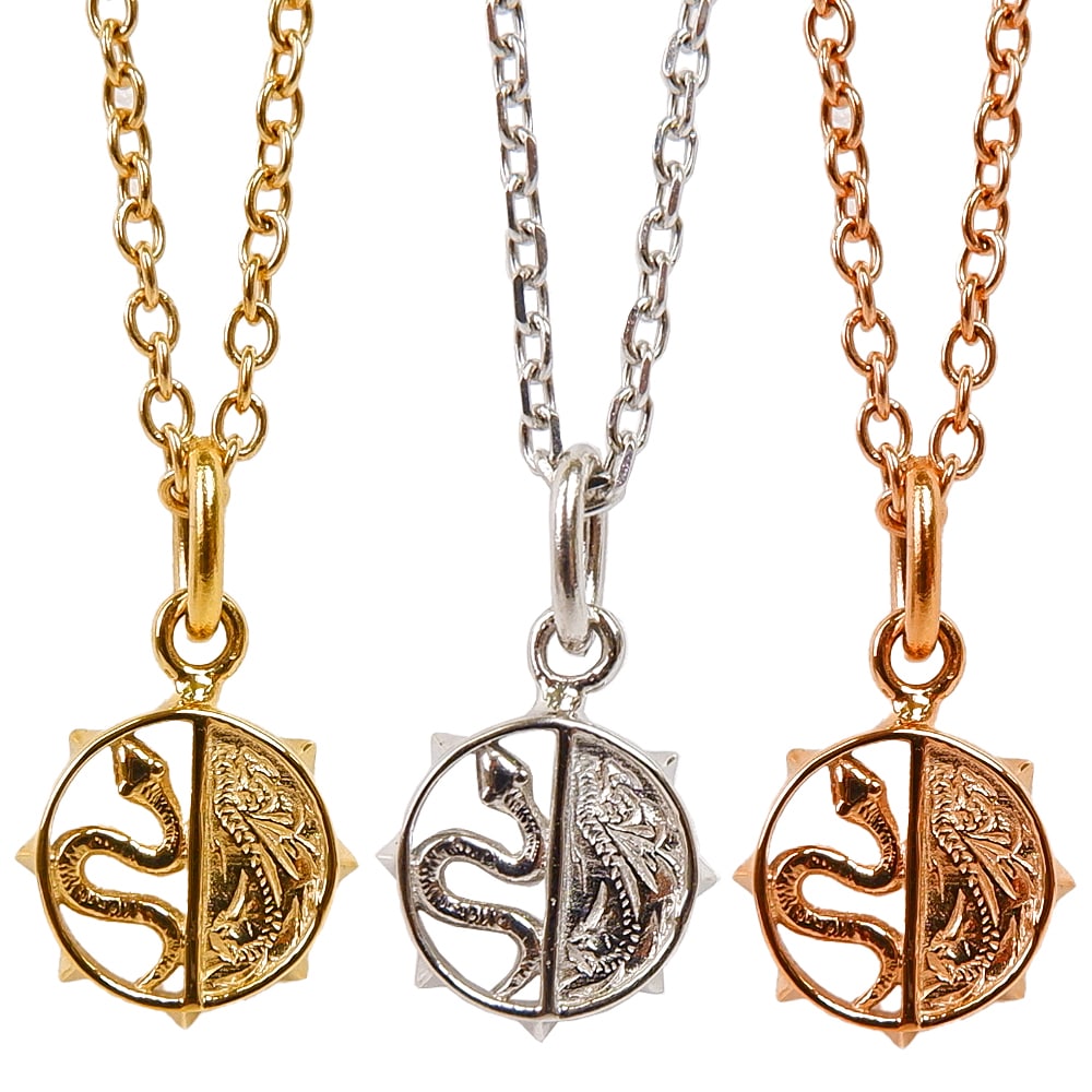 ハワイアンジュエリー ネックレス レディース メンズ ステンレス ナヘカ スネーク 蛇 ヘビ スクロール 波 金属アレルギー チェーン付き ペンダント サージカルステンレス つけっぱなしOK プレゼン